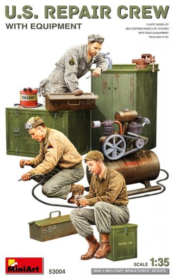MiniArt 1/35 Squadra Riparazioni USA con Equipaggiamento