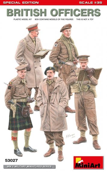 1/35 British Officers, Special Edition 5 figure