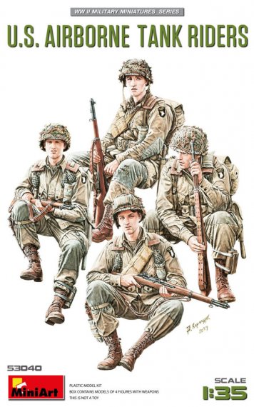 MiniArt Figurines U.S. Airborne Tank Riders 1/35