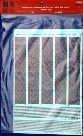 1/48 LOZENGE Day, 4-colour, Dark & Light Pattern WWI