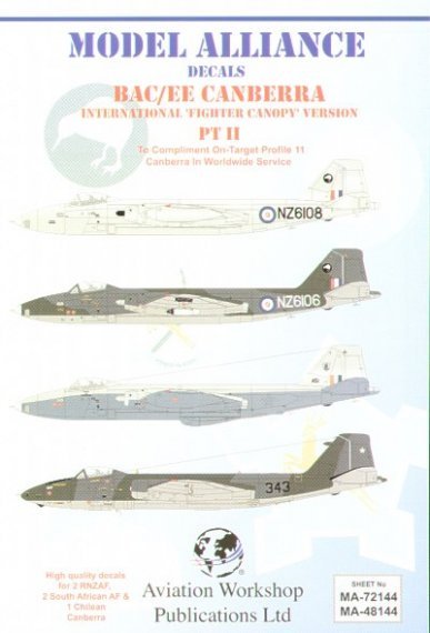 Model Alliance 1/48 BAC/EE Canberra BI12 Fighter Canopy