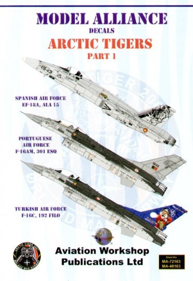 Model Alliance 1/48 NATO Tiger Meet 2007 F-16A F-16C EF-18A