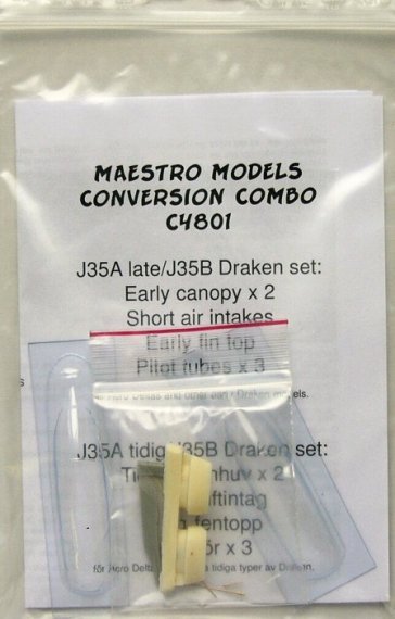 J35A late / J35B Draken Conversion Set  1/48
