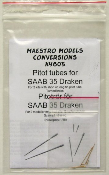 1/48 SAAB 35 Draken  Pitot tubes (3 types x2)
