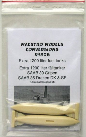 1/48 SAAB 35 Draken  Extra 1200 liter fuel tanks