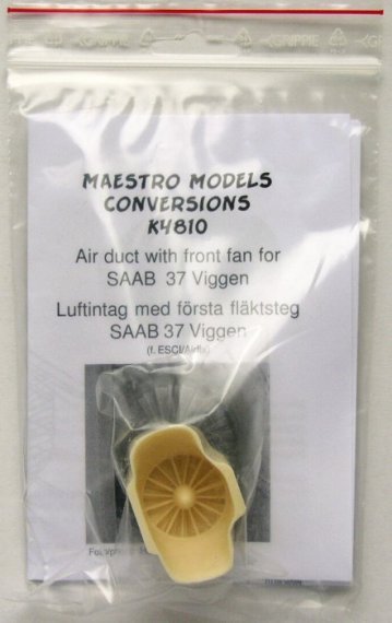 1/48 SAAB 37 Viggen  Air duct front fan (ESCI)