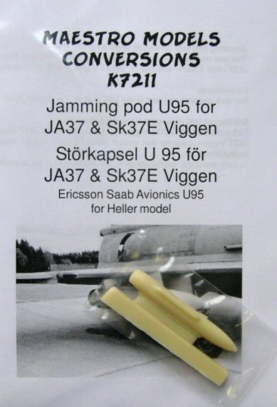 1/72 U 95 jamming pod for JA37 Viggen