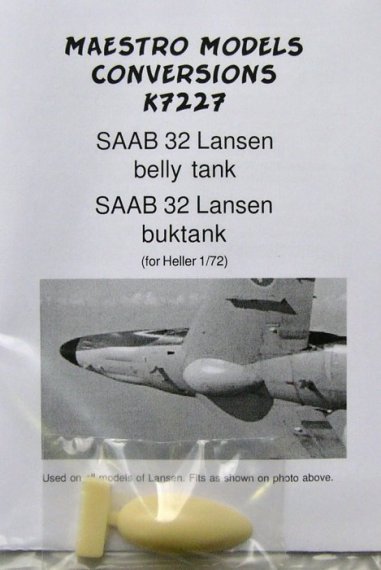 1/72 SAAB 32 Lansen belly tank