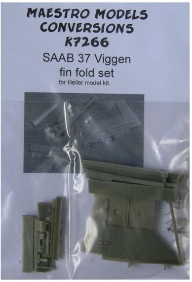 1/72 SAAB 37 Viggen fin fold set (HELL)