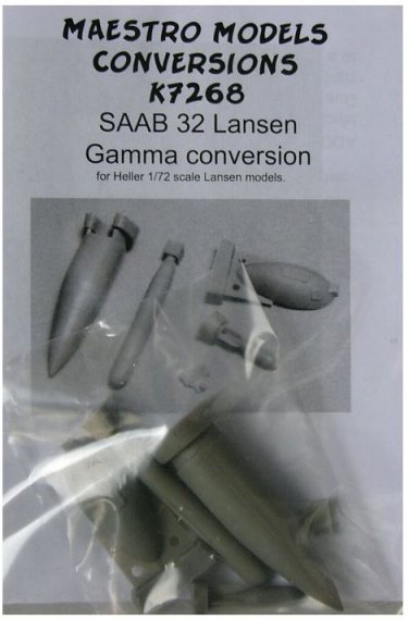 1/72 SAAB 32 Lansen Gamma conversion (HELL)