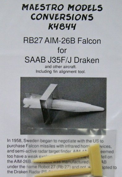 1/48 RB27 AIM-26B Falcon (2x) incl. fin alignment tool