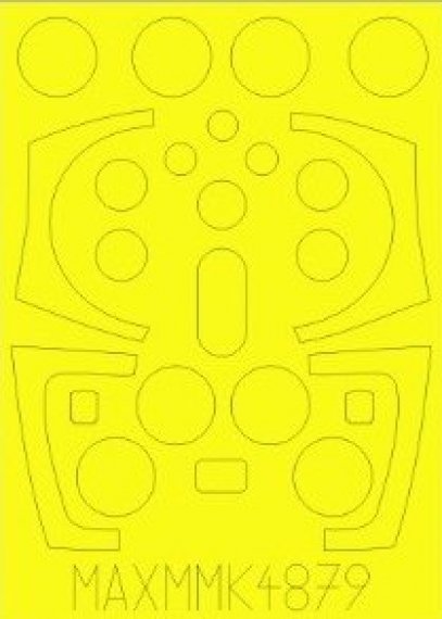 1/48 Saab JA-37 Viggen 1-seater canopy & wheel paint mask