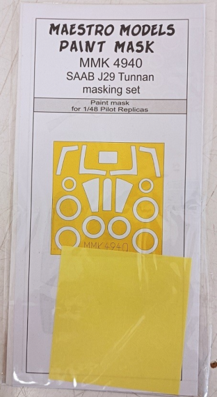 1/48 Saab J-29B Tunnan wheel and canopy masks