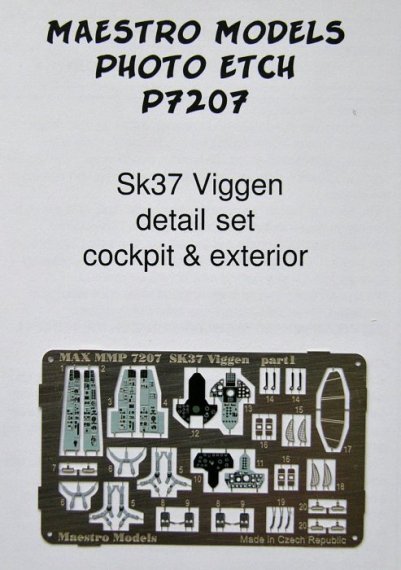 1/72 Sk37 Viggen interior & exterior set