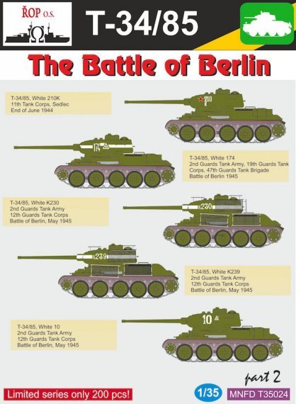 1/35 Russian T-34/85  The Battle of Berlin Part 2