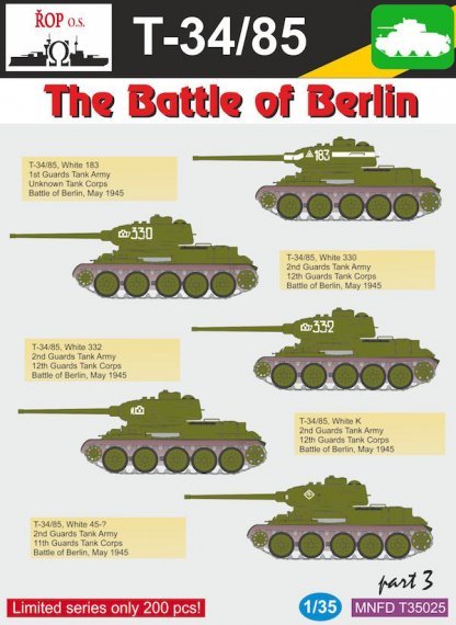 1/35 Russian T-34/85  The Battle of Berlin Part 3
