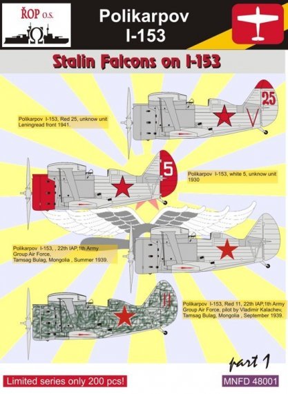 1/48 Polikarpov I-153  Stalin Falcons on I-153 part 1