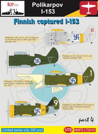 1/72 Polikarpov I-153  Finnish captured I-153 Part 4