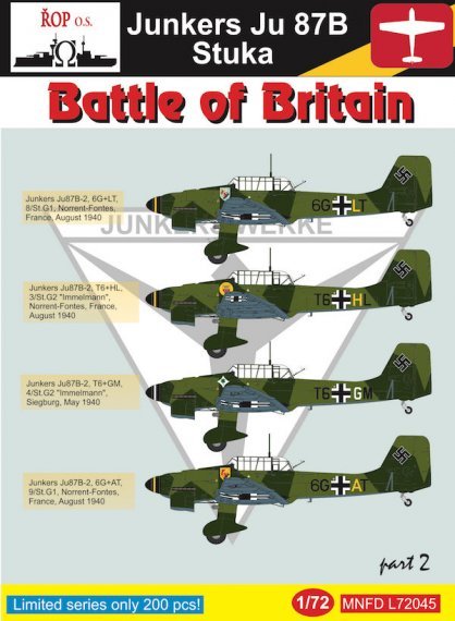 1/72 Junkers Ju 87B Stuka  Battle of Britain Part 2