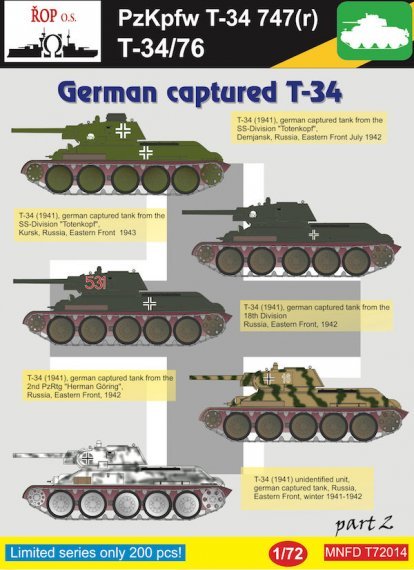 1/72 Russian T-34/76 Pz.Kpwf T-34 German captured T-34 Part 2