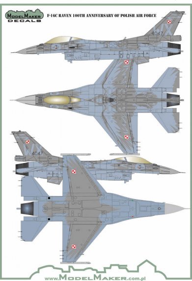 1/48 F-16C Raven 100TH Anniversary of Polish Air Force