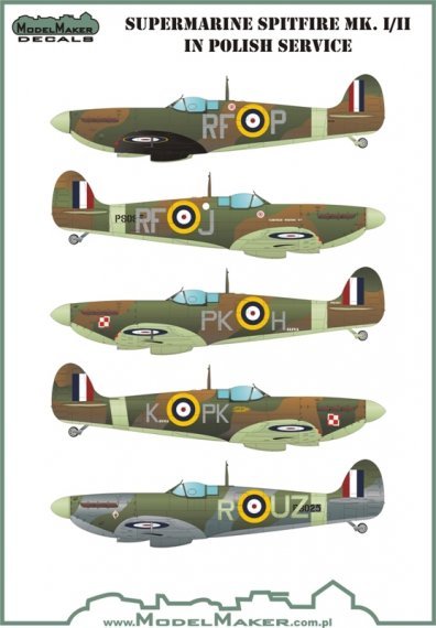 1/72 Supermarine Spitfire Mk.I/Mk.II in Polish service