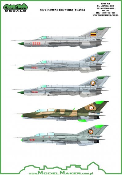 1/72 Mikoyan MiG-21 around the world  Uganda