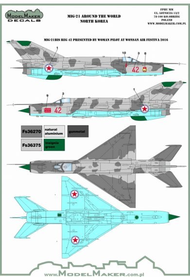 1/72 Mikoyan MiG-21 North Korea