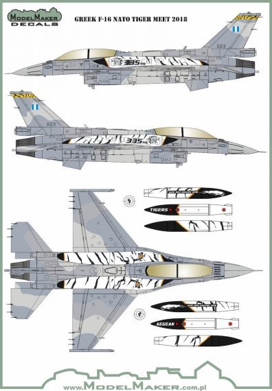 1/72 Greek F-16 Nato Tiger Meet 2018
