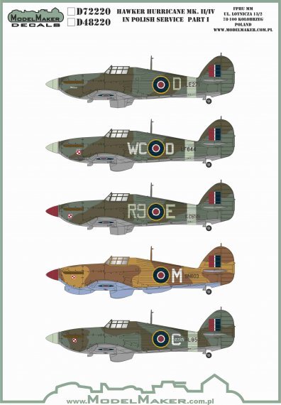 1/72 Hawker Hurricane Mk.II/Mk.IV in Polish service part 1
