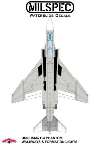 Milspec Camminamenti F-4B Phantom 1/32 3 colori