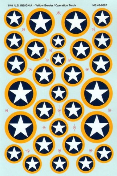 1/48 U.S.Insignia Yellow Border/Operation Torch.