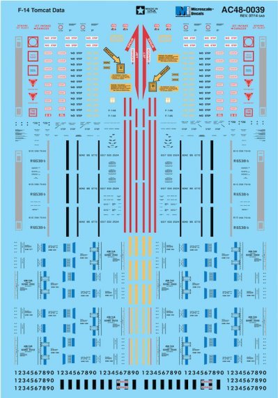 1/48 Grumman F-14 Tomcat Data Sheet