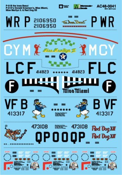 1/48 North-American P-51B The Iowa Beaut, P-51D's Donald Emerso