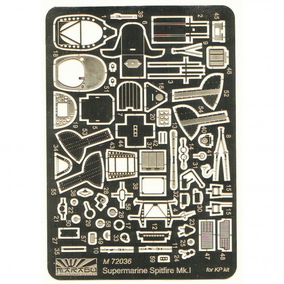1/72 Supermarine Spitfire Mk.Ib PE set