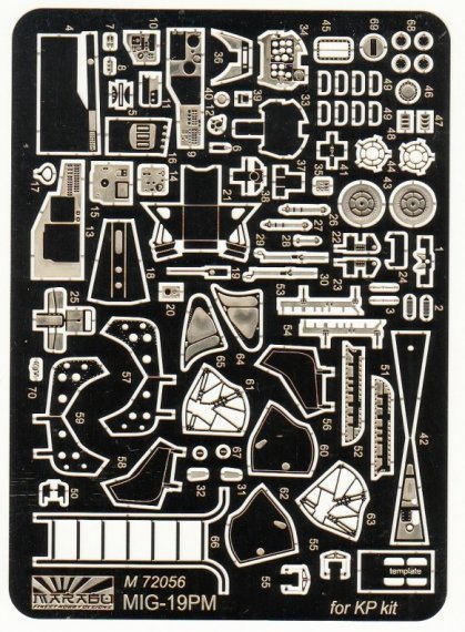 1/72 Mikoyan MiG-19PM Pe set for Kovozavody Prostejov