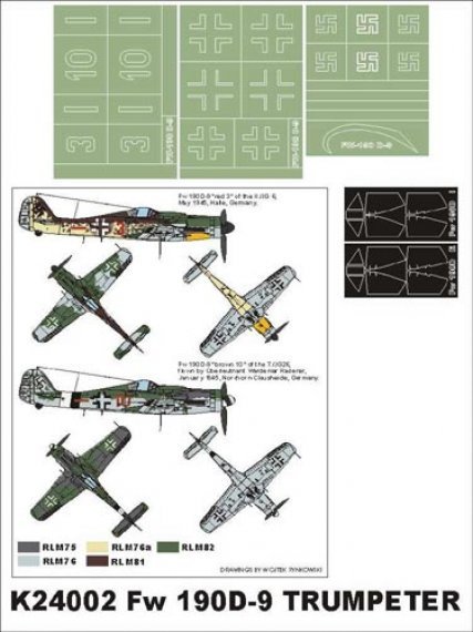 Montex Masks Focke-Wulf Fw-190D-9 1/24 Trumpeter