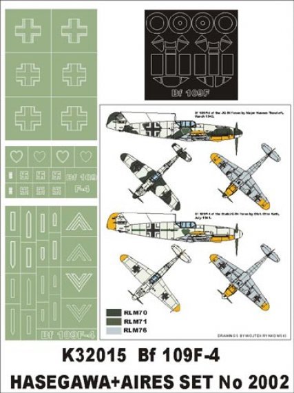 Montex 1/32 Bf-109F-4 Canopy & Insignia Paint Masks