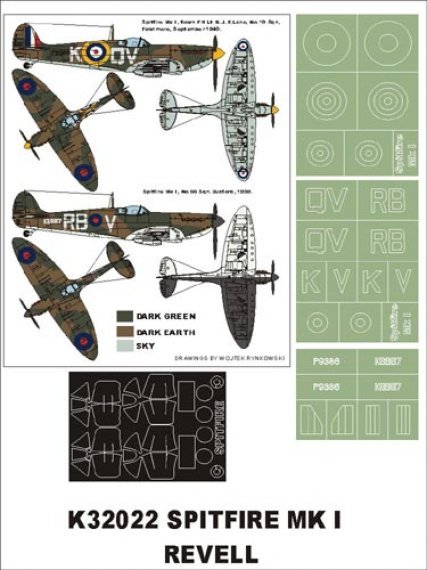 Montex Masques Spitfire Mk.I 1/32 Hasegawa Revell