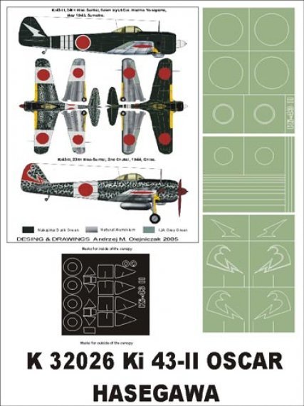 Montex Masques Nakajima Ki-43-II Oscar 1/32 Hasegawa