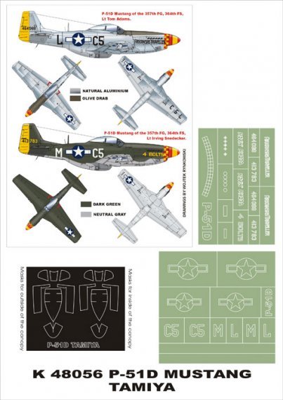 Montex Maschere P-51D Mustang 1/48 Tettuccio Tamiya