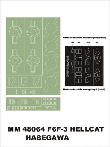 Montex 1/48 F6F-3 Hellcat Lackiermasken Cockpit