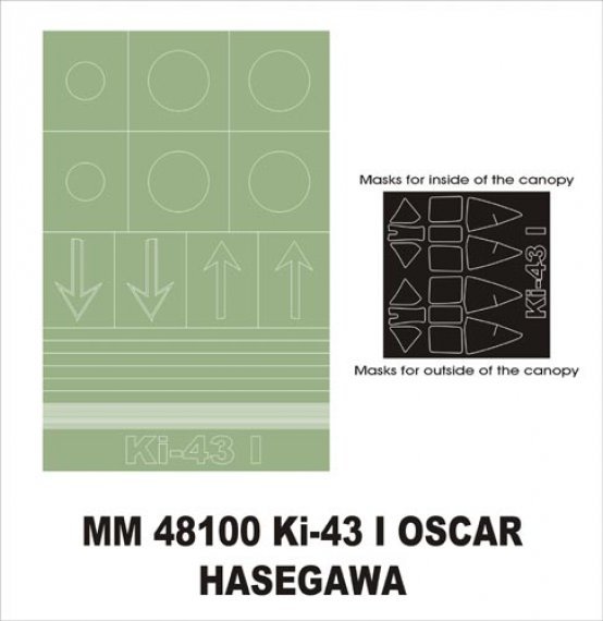Montex 1/48 Nakajima Ki-43-I Maschere canopia e marcature
