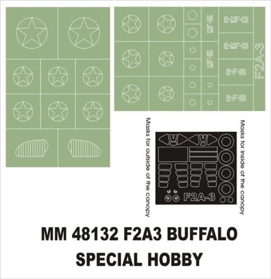 Montex 1/48 Brewster F2A-3 Buffalo Lackiermasken