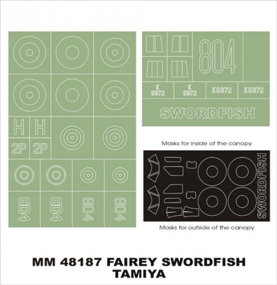 Montex 1/48 Fairey Swordfish Canopy Paint Masks