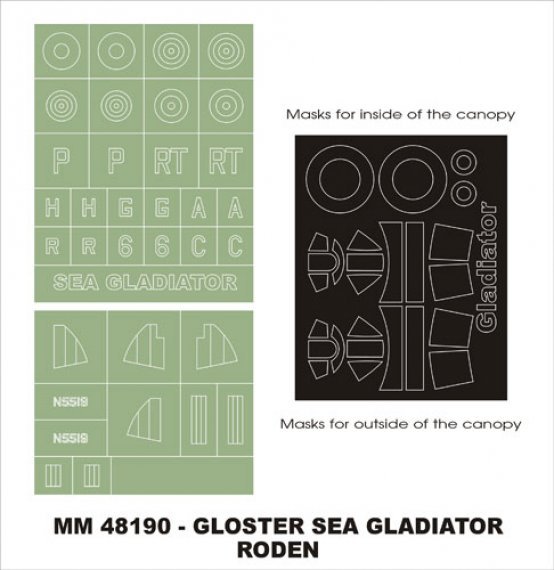 Maschere Montex Sea Gladiator 1/48 Canopy e Insegne