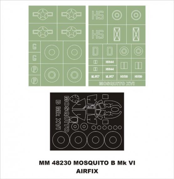 Montex 1/48 De Havilland Mosquito Mk.XVI Masques