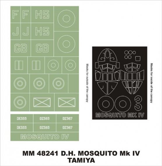 Montex Masques Mosquito Mk.IV 1/48 Tamiya