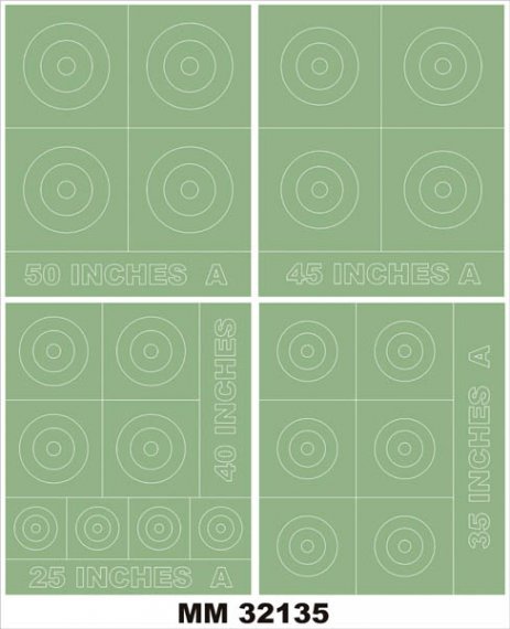 1/32 Raf Roundels Type A insignia and markings masks for