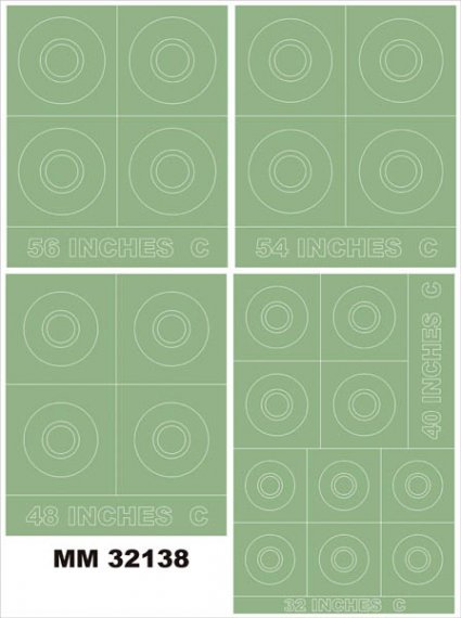 1/32 Raf Roundels Type C insignia and markings masks for